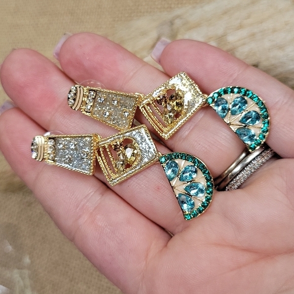 🔥LAST PAIR🔥 Happy Hour Margarita Hinged Drop Earrings - Picture 5 of 7